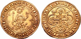 France, Kingdom. Philippe IV le Bel (the Fair) AV Denier d'or à masse.