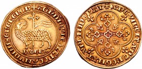 France, Kingdom. Louis X le Hutin (the Quarrelsome) AV Agnel d'or.