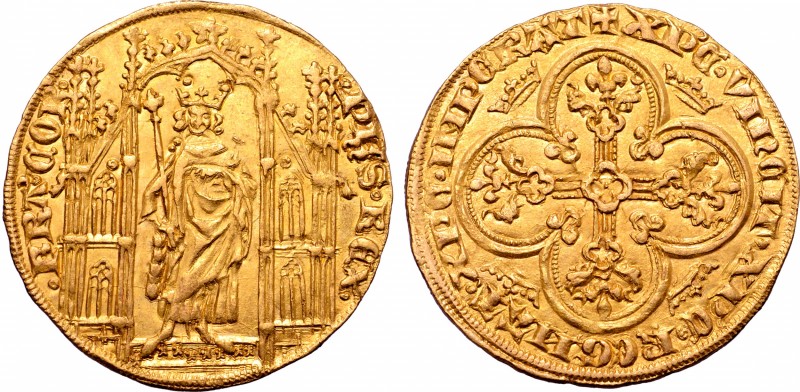 France, Kingdom. Philippe VI de Valois (1328-1350) AV Royal d'or. Struck from 2 ...