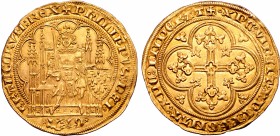 France, Kingdom. Philippe VI de Valois AV Écu d'or à la chaise.