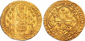 France, Kingdom. Charles V le Sage AV Franc à pied.