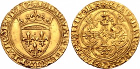 France, Kingdom. Charles VI le Bien-Aimé/le Fol AV Écu d'or.