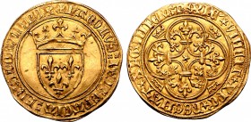France, Kingdom. Charles VI le Bien-Aimé/le Fol AV Écu d'or.