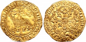 France, Kingdom. Charles VI le Bien-Aimé/le Fol AV Agnel d'or.