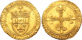France, Kingdom. Louis XI le Prudent AV Écu d'or au soleil.