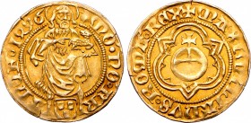German States, Free imperial city of Frankfurt. Maximilian I AV Goldgulden.