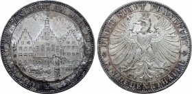 German States, Free Imperial City of Frankfurt AR Vereinsthaler.