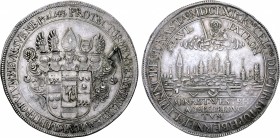 German States, Bishopric of Münster. Christoph Bernhard von Galen AR Thaler.