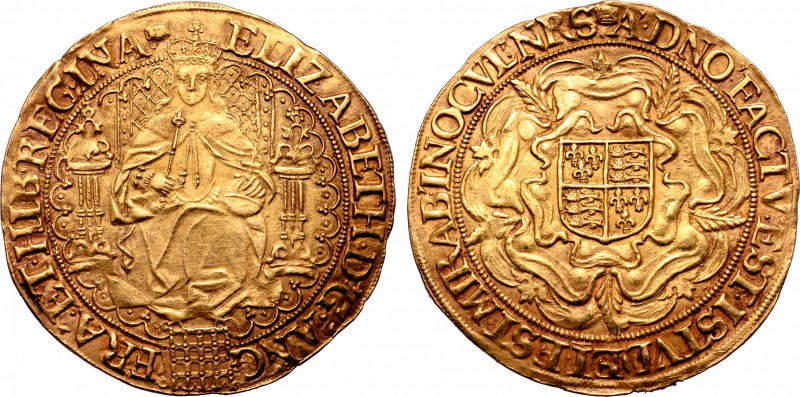Great Britain, Tudor. Elizabeth I (1558-1603) AV Sovereign. Sixth issue. Tower (...