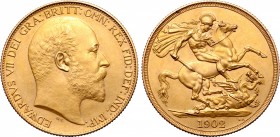 Great Britain, Saxe-Coburg and Gotha. Edward VII AV Matte Proof 2 Pounds.