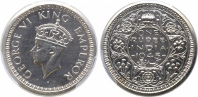India, British Colonial. George VI AR Proof Restrike Rupee.