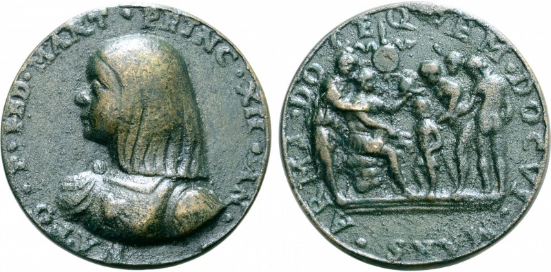 Italian States, Duchy of Mantova. Federico II Gonzaga (1484-1519) Cast Æ Medal. ...