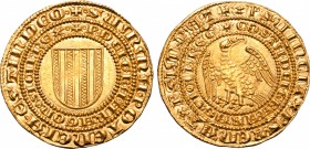 Italian States, Kingdom of Sicily. Pietro I il grande (the Great) with Constanza AV Pierreale.