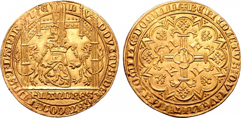 Low Countries, Vlaanderen (Flanders). Lodewijk II van Male (1346-1384) AV Oude g...