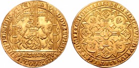 Low Countries, Vlaanderen (Flanders). Lodewijk II van Male AV Oude gouden helm (vieil heaume d’or).