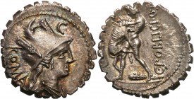 Collection of Ancient coins
RÖMISCHEN REPUBLIK / GRIECHISCHE MÜNZEN / BYZANZ / ANTIK / ANCIENT / ROME / GREECE

Roman Empire. Denar Serratus C. Pub...