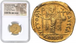 Collection of Ancient coins
RÖMISCHEN REPUBLIK / GRIECHISCHE MÜNZEN / BYZANZ / ANTIK / ANCIENT / ROME / GREECE

Byzantium. Mauricius Tiberius (582-...