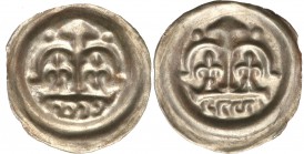 COLLECTION Medieval coins
POLSKA/POLAND/POLEN/SCHLESIEN

Leszek Biały lub następcy. Brakteat, Krakow (Cracow) - RARE 

Aw.: Pod wieżyczka podwójn...