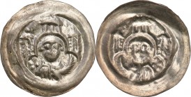 COLLECTION Medieval coins
POLSKA/POLAND/POLEN/SCHLESIEN

Leszek Biały i nastepcy. Brakteat, św. Szczepan - BEAUTIFUL 

Aw.: Popiersie św. Szczepa...
