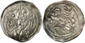 COLLECTION Medieval coins
POLSKA/POLAND/POLEN/SCHLESIEN

Konrad Mazowiecki. Denar, InoWroclaw (Breslau) - RARITY 

Aw.: Postać na koniu w prawo z...