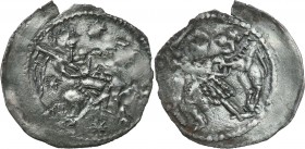 COLLECTION Medieval coins
POLSKA/POLAND/POLEN/SCHLESIEN

Konrad Mazowiecki. Denar, InoWroclaw (Breslau) - RARITY 

Aw.: Postać na koniu w prawo z...