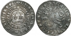 COLLECTION Medieval coins
POLSKA/POLAND/POLEN/SCHLESIEN

Wenceslaus II of Bohemia. Grosz (Groschen) praski, Kutna Hora 

Aw.: Korona, napisy otok...