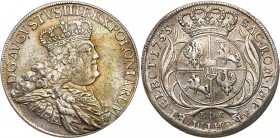 Augustus III the Sas 
POLSKA/POLAND/POLEN/SACHSEN/FRIEDRICH AUGUST II

August III Sas. Taler (thaler) 1755 EDC, Leipzig (Lipsk) 

Aw.: Popiersie ...