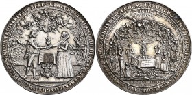 Medals
POLSKA/ POLAND/ POLEN / POLOGNE / POLSKO

Wedding medal, Sebastian Dadler (approx. 1635), Danzig (Gdansk), SILVER 

Aw.: Para młodych w od...