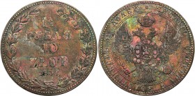 Poland XIX century / Russia 
POLSKA/ POLAND/ POLEN/ RUSSIA/ RUSSLAND/ РОССИЯ

Poland XIX w. / Rosja. Nicholas I. 1 1/2 Rubel (Rouble) = 10 zlotych ...