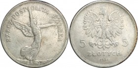 Poland II Republic
POLSKA/ POLAND/ POLEN / POLOGNE / POLSKO

II RP. 5 zlotych 1931 Nike - RARE DATE 

Moneta posiada wszelkie cechy typowe dla ro...