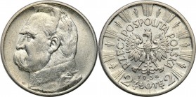 Poland II Republic
POLSKA/ POLAND/ POLEN / POLOGNE / POLSKO

II RP. 2 zlote 1936 Pilsudski - - RARE 

Znikomy nakład monety (zaledwie 75000 egzem...