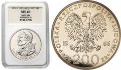 Polish collector coins after 1949
POLSKA/ POLAND/ POLEN / POLOGNE / POLSKO

PRL. 200 zlotych 1986 Papież John Paul II Pope standard stamp - - RARE,...