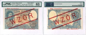 Banknotes
POLSKA / POLAND / POLEN / PAPER MONEY / BANKNOTE

SPECIMEN / PATTERN 100 zlotych 1919 Kosciuszko seria C PMG 63 wysoki nadruk - RARITY R4...