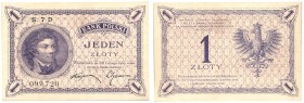 Banknotes
POLSKA / POLAND / POLEN / PAPER MONEY / BANKNOTE

1 zloty 1919 seria jednocyfrowa 7 D - RARE 

Bardzo rzadka seria jednocyfrowa wyemito...