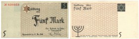 Banknotes
POLSKA / POLAND / POLEN / PAPER MONEY / BANKNOTE

 Litzmannstadt Ghetto. 5 mark 1940 

Późniejsza emisja, bez oznaczenia serii, bez zna...