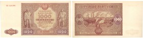 Banknotes
POLSKA / POLAND / POLEN / PAPER MONEY / BANKNOTE

1000 zlotych 1946 seria AA - RARITY R5 

Początkowa seria AA ceniona przez kolekcjone...