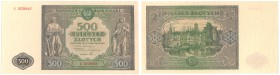Banknotes
POLSKA / POLAND / POLEN / PAPER MONEY / BANKNOTE

500 zlotych 1946 seria L 

Wyśmienicie zachowany banknot. Rzadka pozycja, zwłaszcza w...