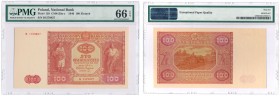 Banknotes
POLSKA / POLAND / POLEN / PAPER MONEY / BANKNOTE

100 zlotych 1946 seria B PMG 66 EPQ (MAX) 

Najwyższa nota gradingowa na świecie.Egze...