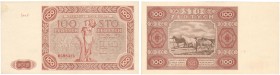 Banknotes
POLSKA / POLAND / POLEN / PAPER MONEY / BANKNOTE

100 zlotych 1947 seria F - RARE 

Pięknie zachowany egzemplarz. Sztywny papier. Brak ...