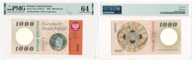 Banknotes
POLSKA / POLAND / POLEN / PAPER MONEY / BANKNOTE

1000 zlotych 1965 seria B PMG 64 EPQ 

Wspaniale zachowany egzemplarz w gradingu PMG ...