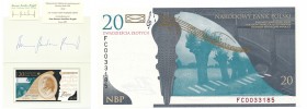 Banknotes
POLSKA / POLAND / POLEN / PAPER MONEY / BANKNOTE

20 zlotych 2009 z podpisem prezesa Narodowego Banku Polskiego Stanisława Skrzypka - RAR...