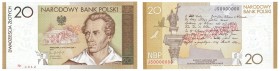 Banknotes
POLSKA / POLAND / POLEN / PAPER MONEY / BANKNOTE

SPECIMEN / PATTERN 20 zlotych 2009 Juliusz Słowacki 

Wymiary: 138 x 70 mm.WZÓR / SPE...