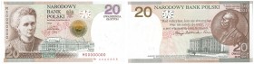 Banknotes
POLSKA / POLAND / POLEN / PAPER MONEY / BANKNOTE

SPECIMEN / PATTERN 20 zlotych 2011 Maria Skłodowska-Curie 

Wymiary: 138 x 70 mm.WZÓR...