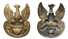 Collection of Eagles
POLSKA/ POLAND/ POLEN/ RUSSIA/ RUSSLAND/ РОССИЯ

Legionary eagle with the letter L, 1914-1915 

Orzeł, wzorowany na próbnym ...