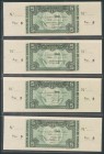 Conjunto de 35 billetes del Banco de España, emitidos por la sucursal de Bilbao el 1 de Enero de 1937, se incluyen todos los valores emitidos, 5 Peset...