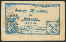 ALMADEN (CIUDAD REAL). 25 Céntimos. 1937. Serie A. (González: 535). MBC.