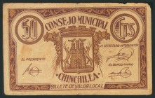 CHINCHILLA (ALBACETE). 50 Céntimos. (1937ca). (González: 1922). MBC-.