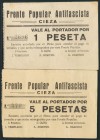 CIEZA (MURCIA). 1 Peseta y 5 Pesetas. (1938ca). (González: 1967, 1968). Muy raros. EBC-.