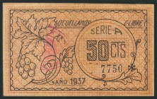 SOCUELLAMOS (CIUDAD REAL). 50 Céntimos. (1937ca). (González: 4883). MBC+.