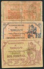 TOMELLOSO (CIUDAD REAL). 25 Céntimos, 50 Céntimos y 2 Pesetas. 9 de Julio de 1937. (González: 5042, 5043, 5045). BC.